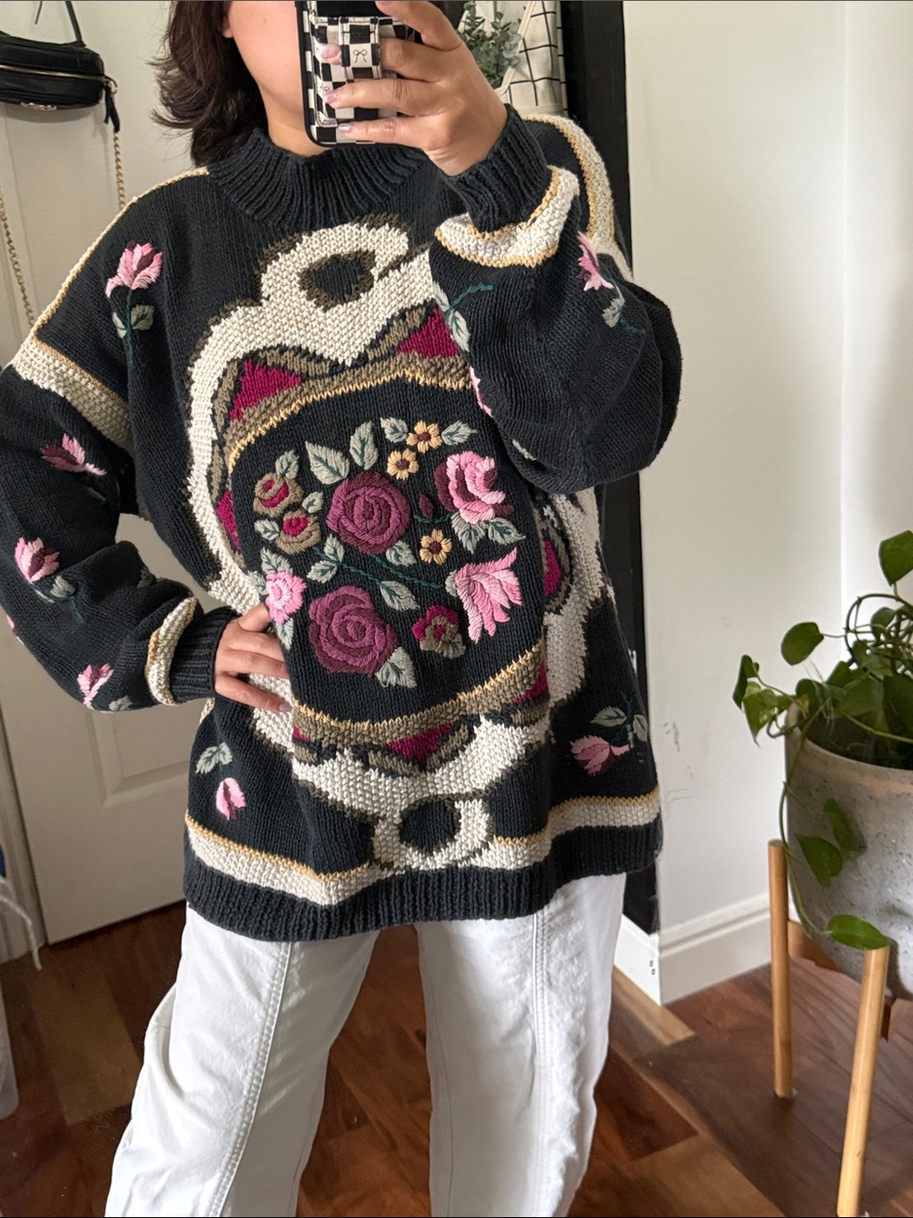 Vintage 90s Pickett and Smith Floral Ramie Cotton Oversized. XL